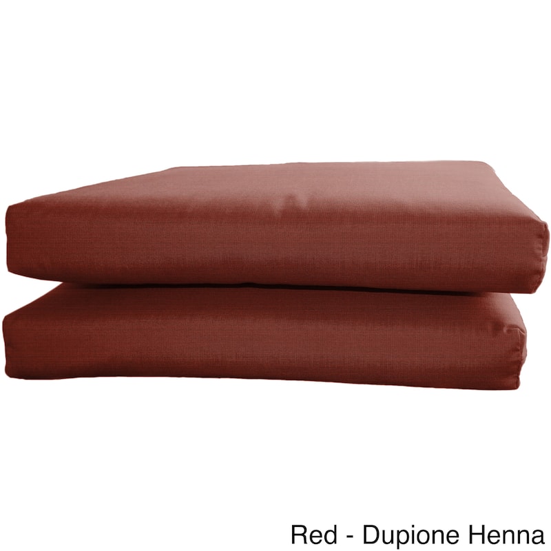 Sunbrella Designer KnifeEdge Seat Cushions (Set of 2)