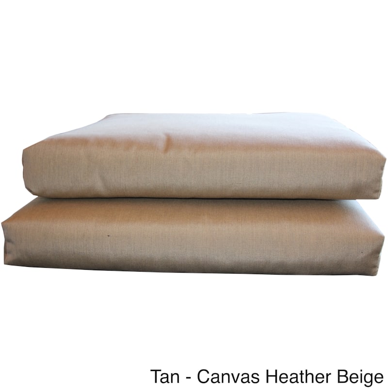 Sunbrella Designer KnifeEdge Seat Cushions (Set of 2) - Almond