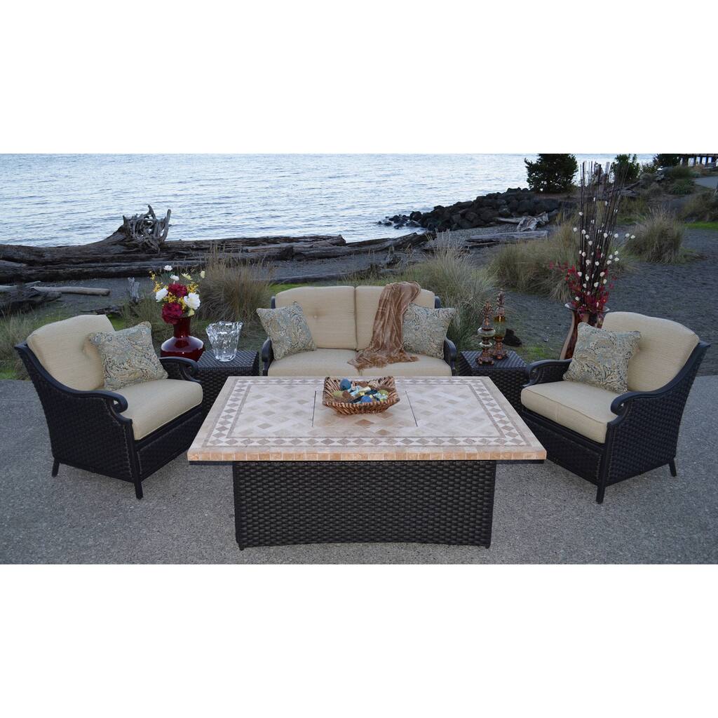 Estrada 6-piece Fire-conversation Group Furniture Set