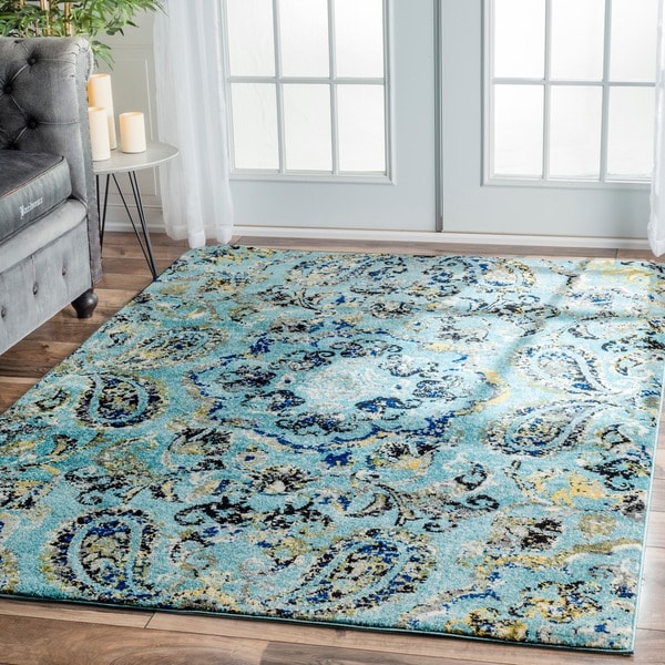 nuLOOM Modern Abstract Vintage Multi Area Rug (8' x 10')