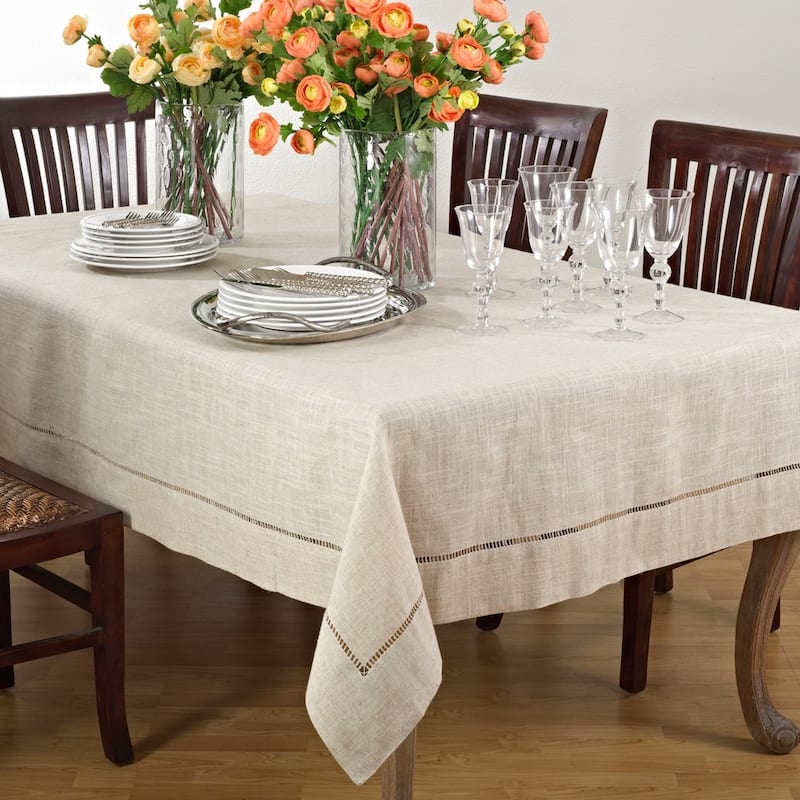 Toscana Linen Blend Tablecloth - 65 x 104