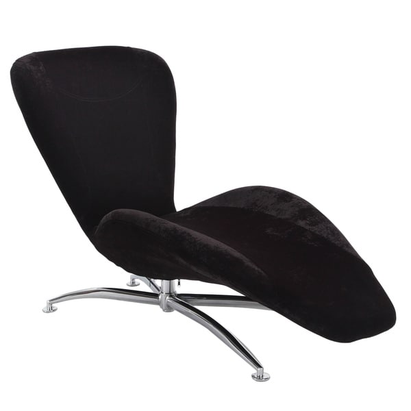 black velvet chaise lounge chair