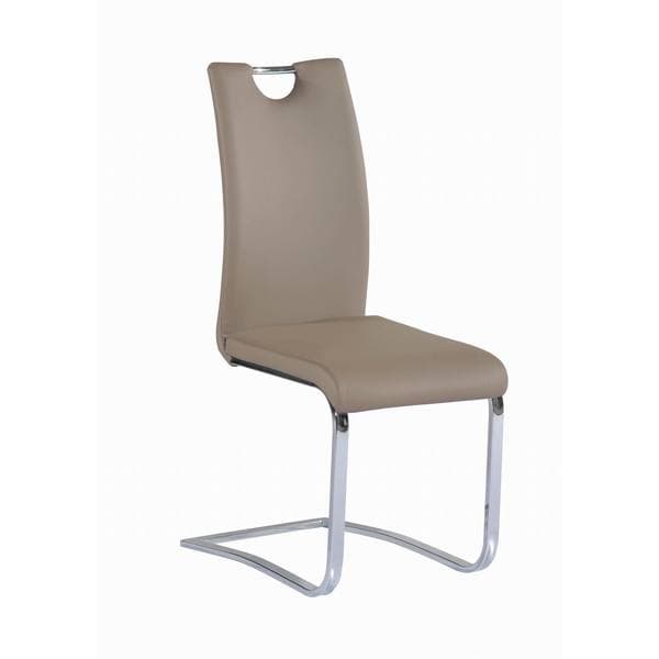 Somette Jocelyn Taupe Handle Back Dining Chair (Set of 4)