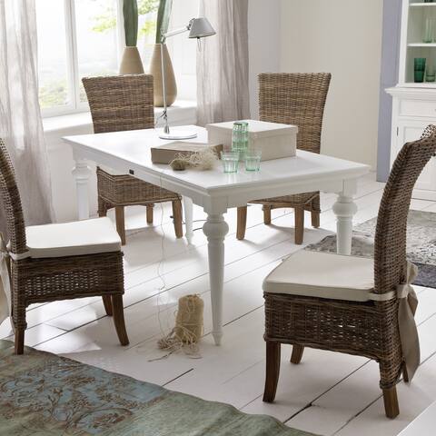 The Gray Barn Fox Hollow White Mahogany Dining Table - 70,87 x 35,43 x 29,92
