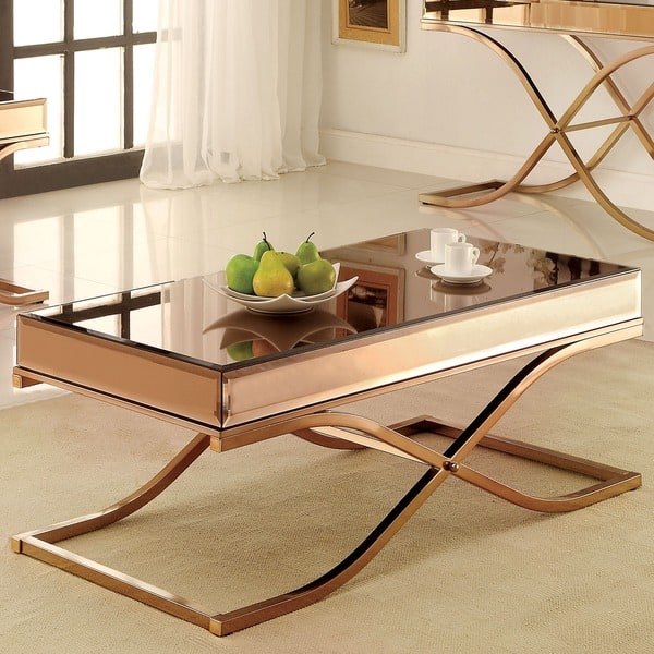 Furniture Of America Laja Contemporary Copper 3 Piece Accent America Laja Contemporary Copper
