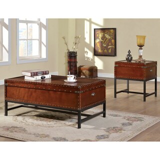 furniture of america dravens industrial trunk style coffee table furniture of america dravens industrial trunk style coffee table