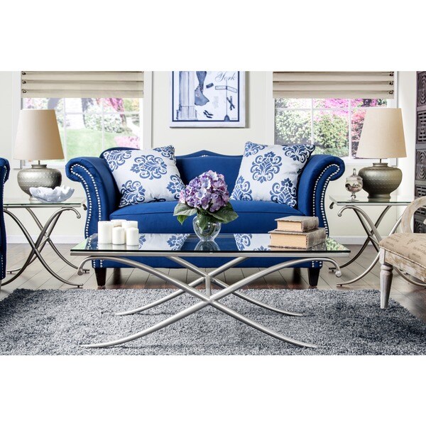 Furniture of America Visconti Contemporary 3-Piece Accent Table Set