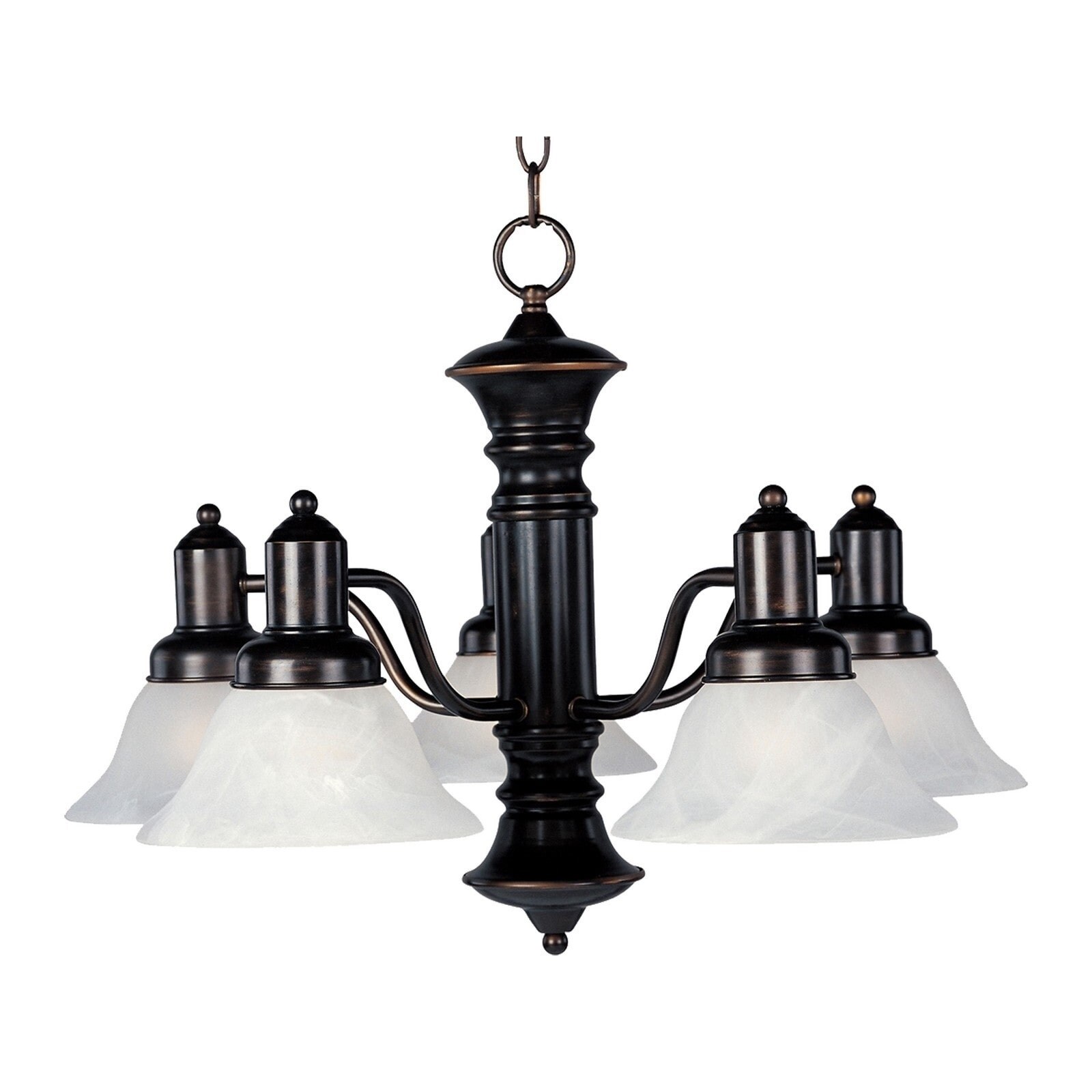 Maxim Newburg Bronze Iron 5-light Chandelier (Newburg 5-Light Chandelier) - Chandeliers For Bedrooms by Overstock.com