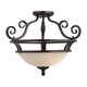 preview thumbnail 1 of 0, Manor 2-Light Semi-Flush Mount