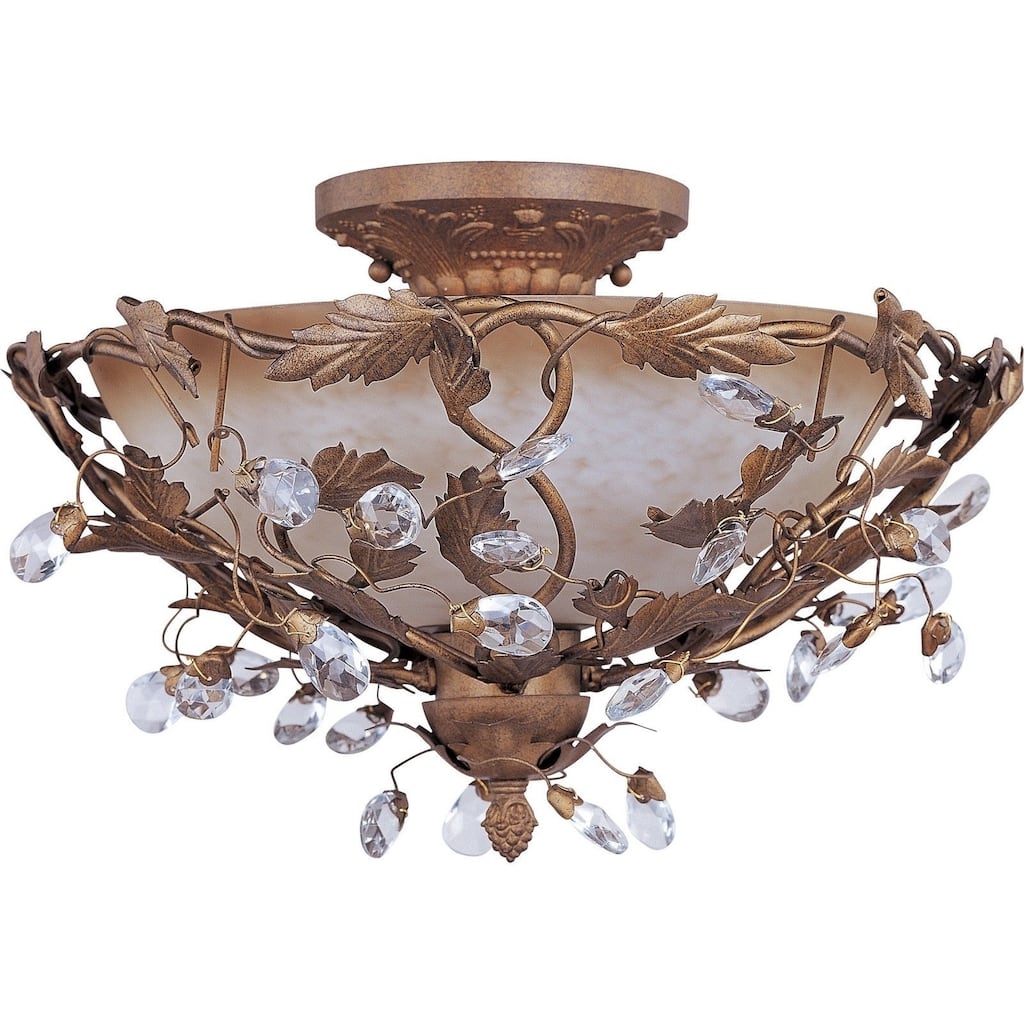Elegante 3-Light Semi-Flush Mount