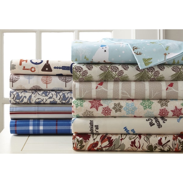 Micro Flannel Printed Sheet Sets - Free Shipping On Orders Over $45 - literacybasics.ca - 17072488
