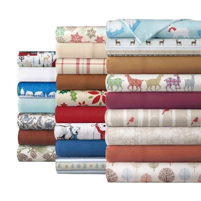 Micro Flannel Patterned 4-piece Sheet Set