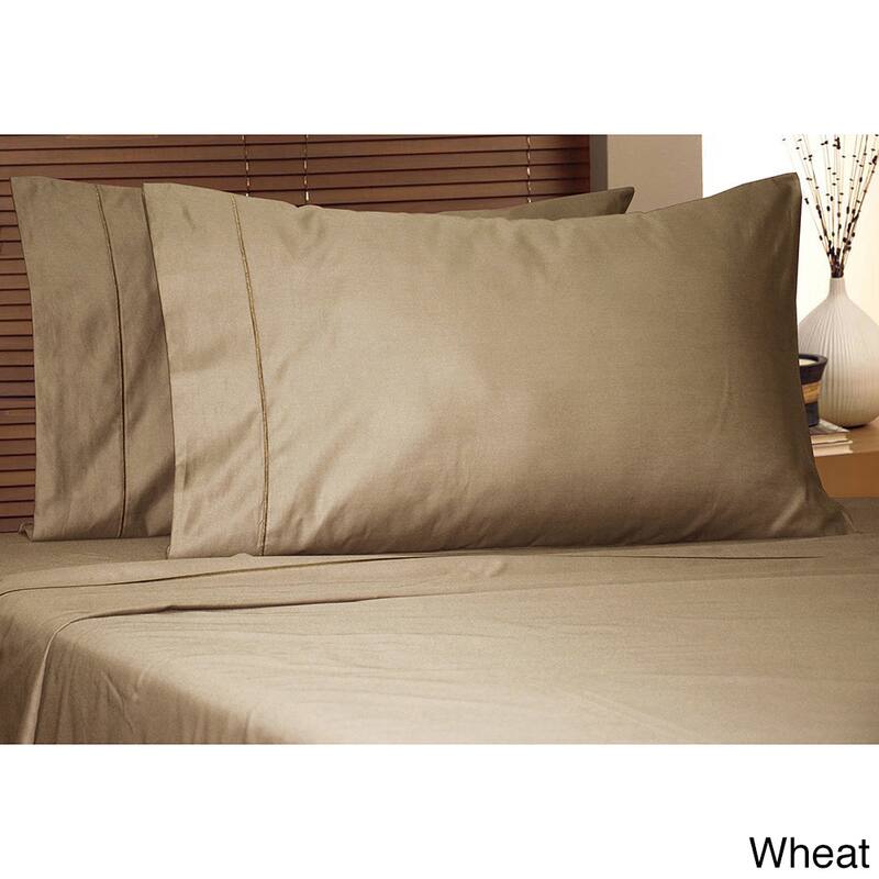 Luxury Egyptian Cotton 800 Thread Count Sateen Weave Ultra Soft Bed Sheet Set - California King - Wheat