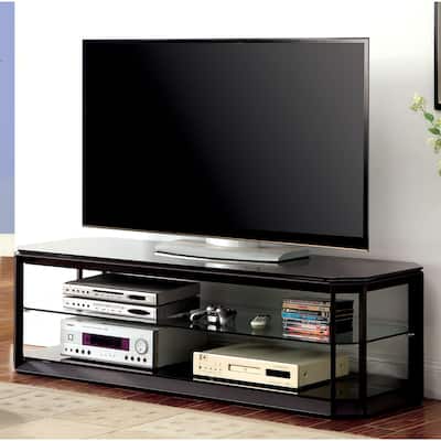 Furniture of America Bilt Modern 60-inch Brown Metal 2-shelf TV Console