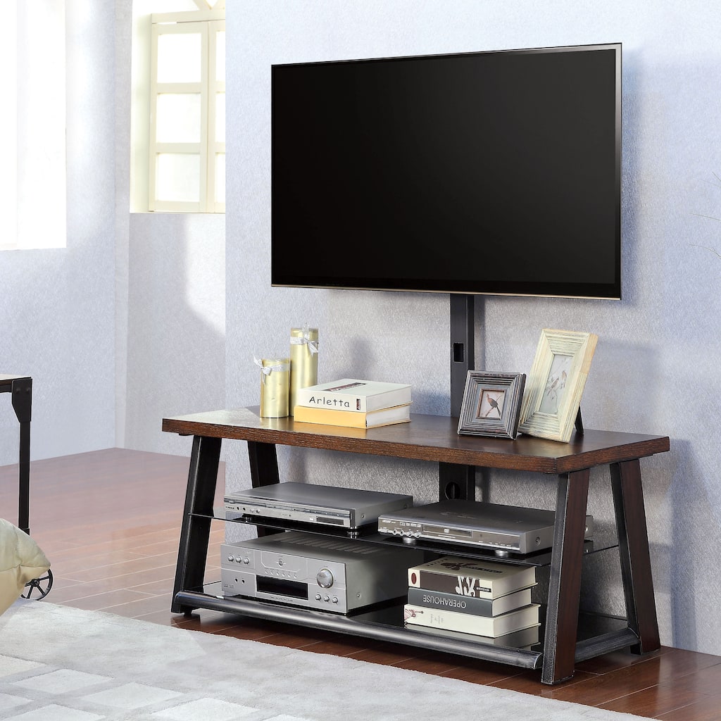 Furniture of America Gauthen Industrial Style 50-inch TV Console