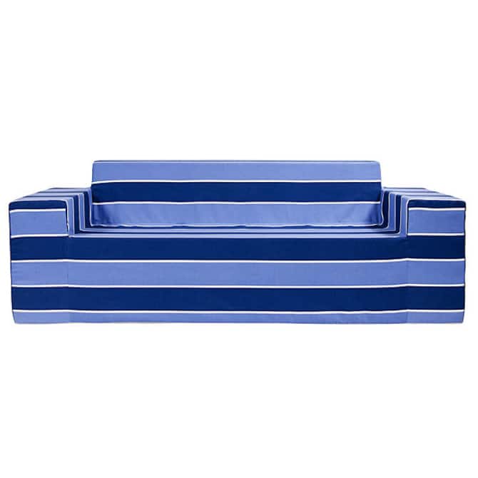 Softblock BlueBerry Blue Striped Sofa