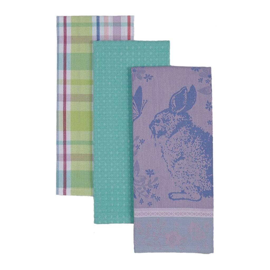 Spring Easter Bunny Dishtowel (Set of 3)