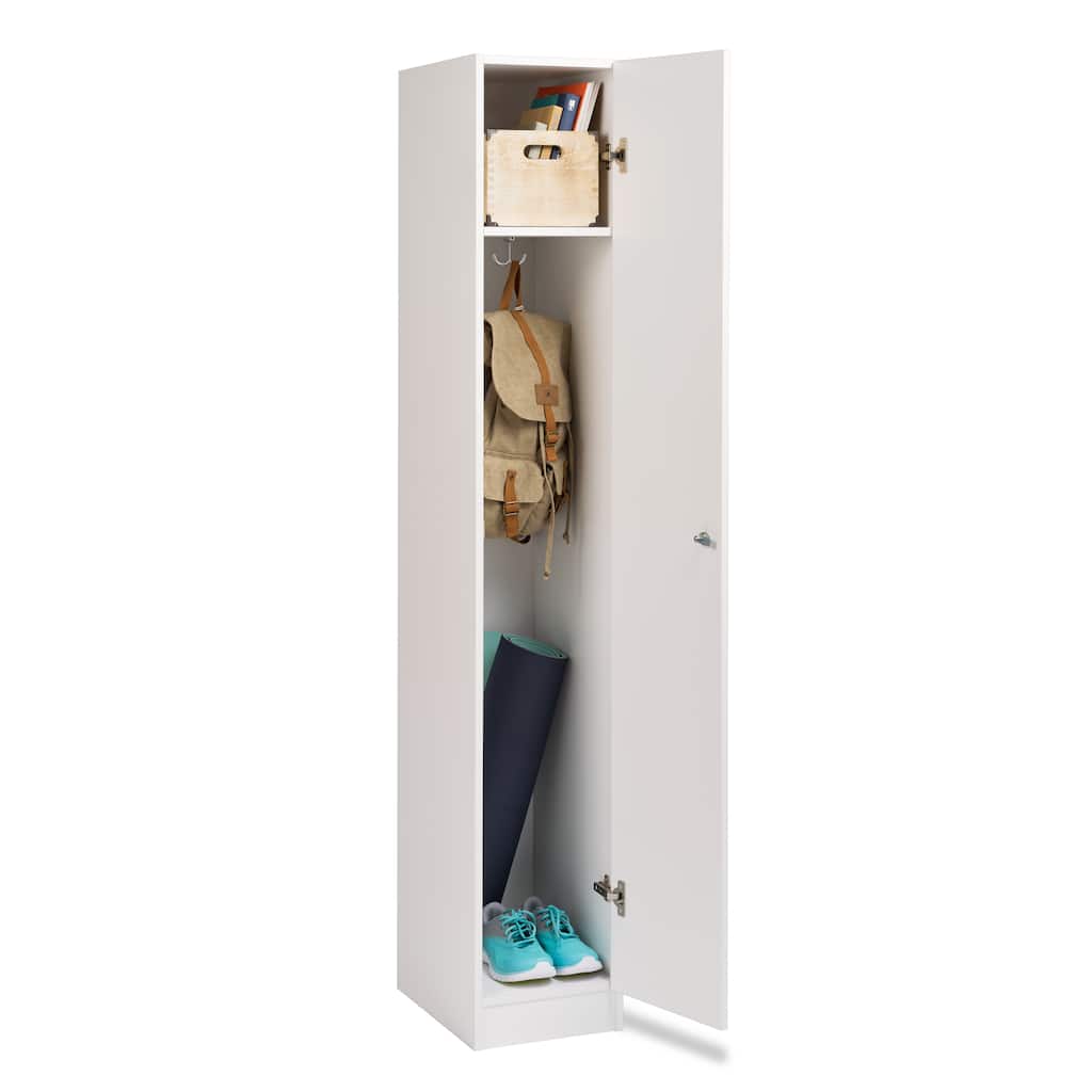 Prepac Winslow White Single Tier Locker