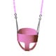 preview thumbnail 13 of 21, Gorilla Playsets Full Bucket Toddler Swing with Coated Chains Pink