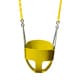 preview thumbnail 19 of 21, Gorilla Playsets Full Bucket Toddler Swing with Coated Chains Yellow