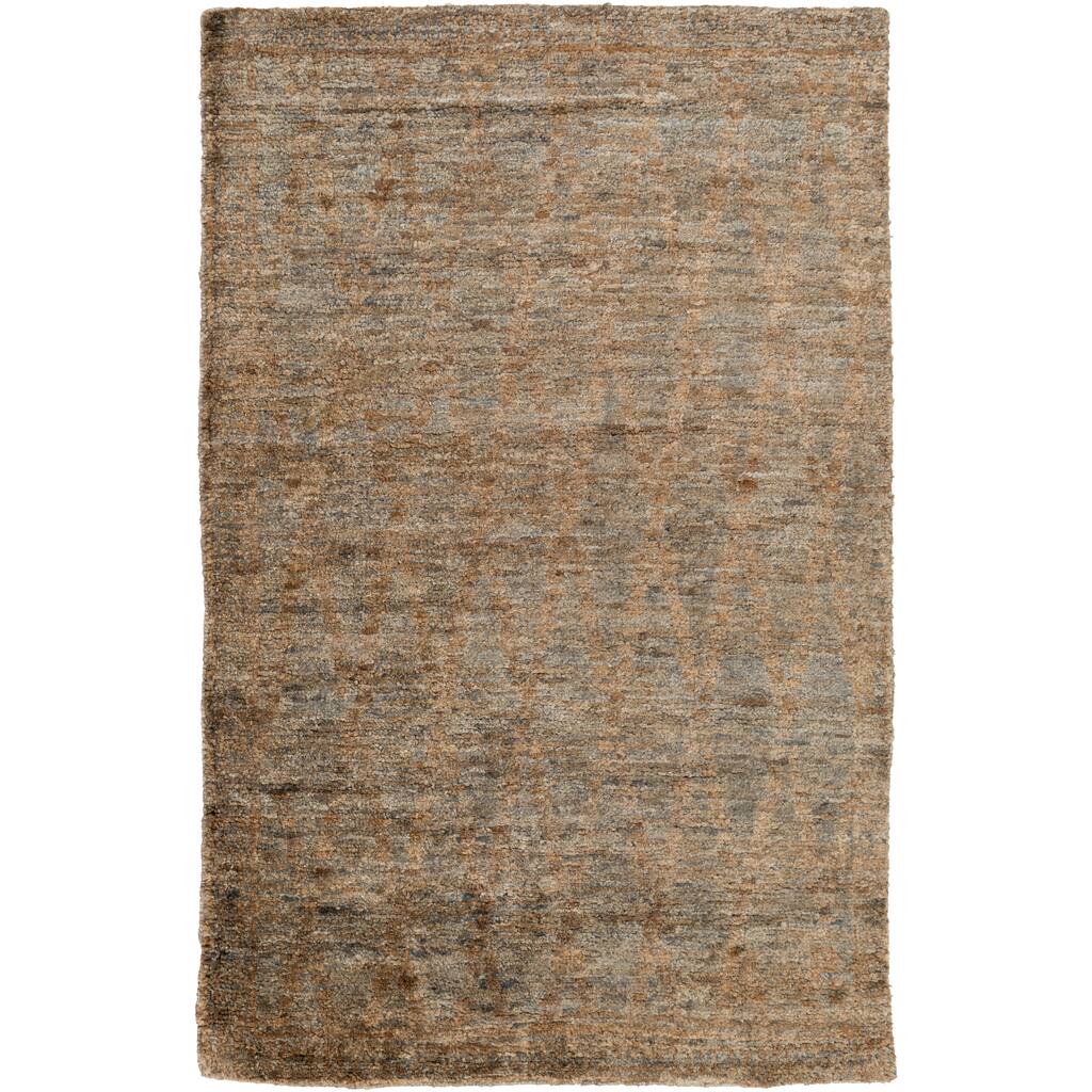 Hand-Knotted Rick Geometric Jute Area Rug - 8' x 11'
