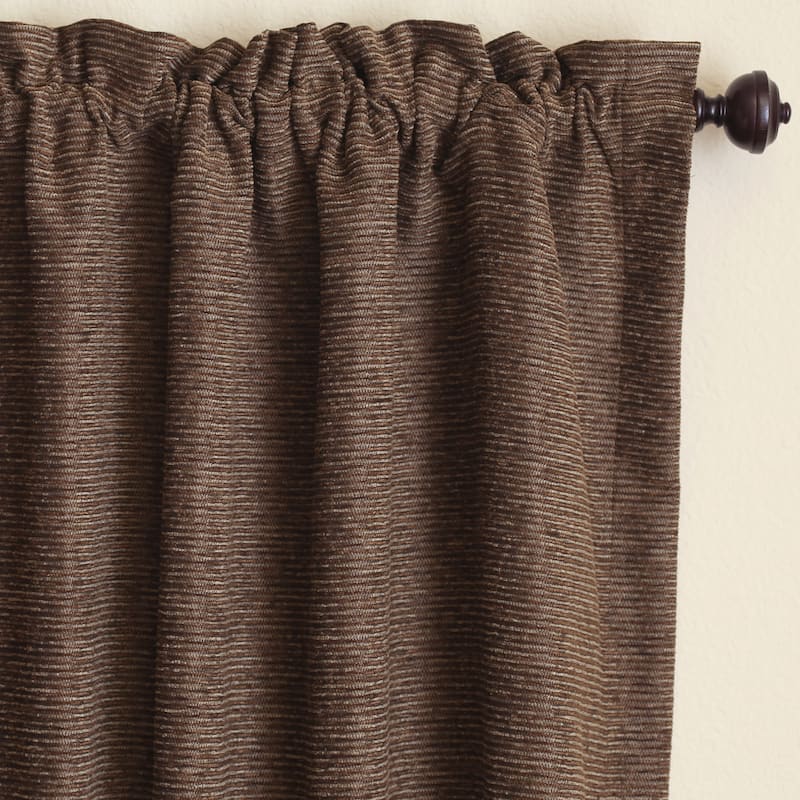 Blazing Needles Vermont Jacquard Chenille Curtain Panels (Set of 2)