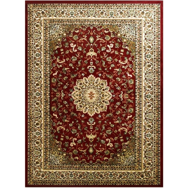 LYKE Home McKayla Red Area Rug (5' x 8')
