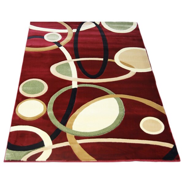 Lyke Home Rosalie Red Geometric Area Rug 8 X 11 7 10 Lyke Home Rosalie Red Geometric Area Rug 8 X27 X 11