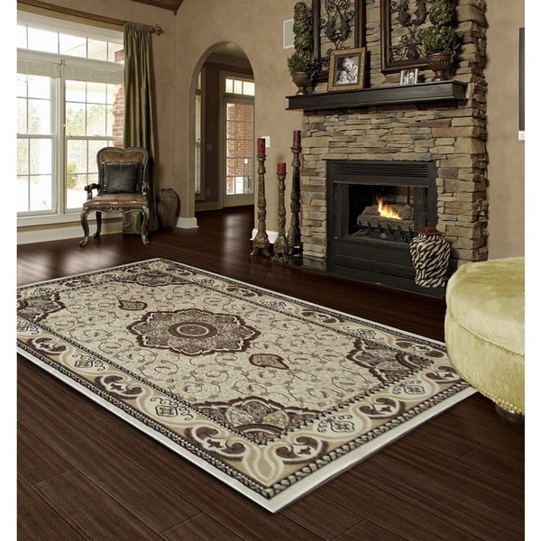 LYKE Home McKayla Ivory Area Rug (7' x 10')