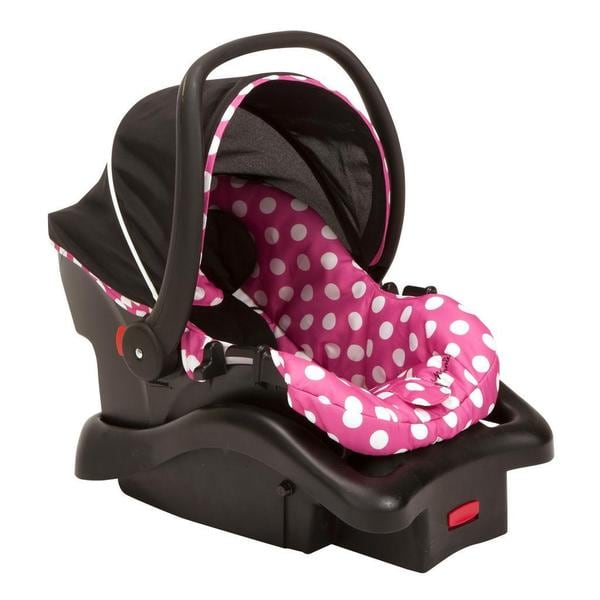 Disney Light 'N Comfy Luxe Infant Car Seat in Minnie Dot