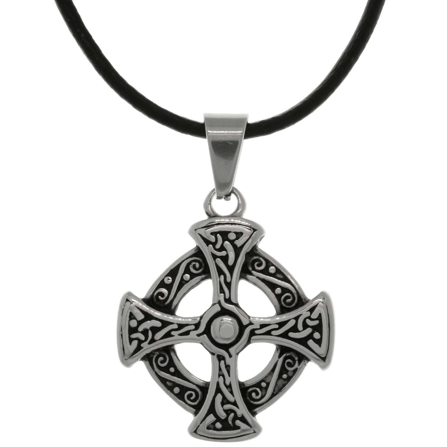Shop Carolina Glamour Collection Stainless Steel Celtic Solar Cross ...