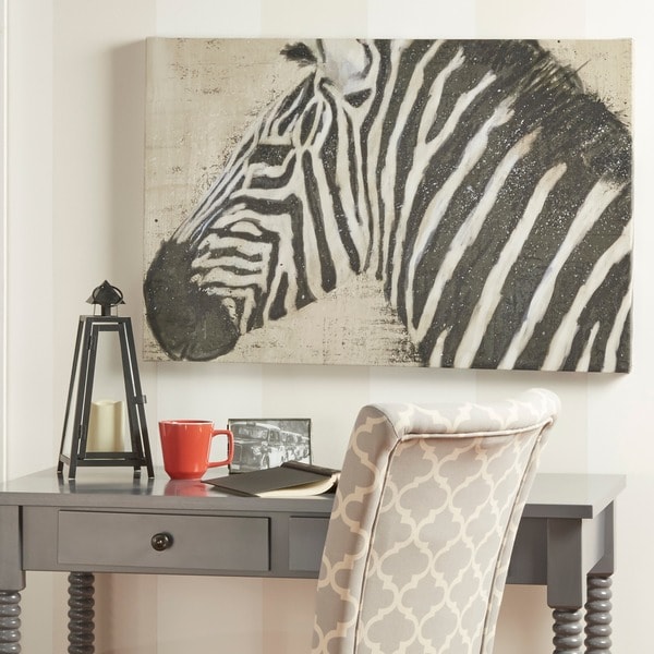 Zebra Wrapped Giclee Print Canvas Wall Art   Shopping   Top