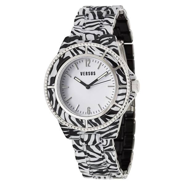 Shop Versus Versace Women S Tokyo Zebra Quartz Watch Overstock