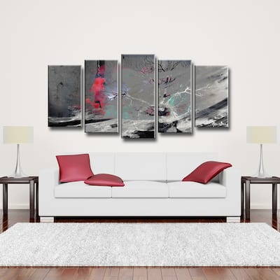 Inkd XVIII' 5-Piece Wrapped Canvas Wall Art Set