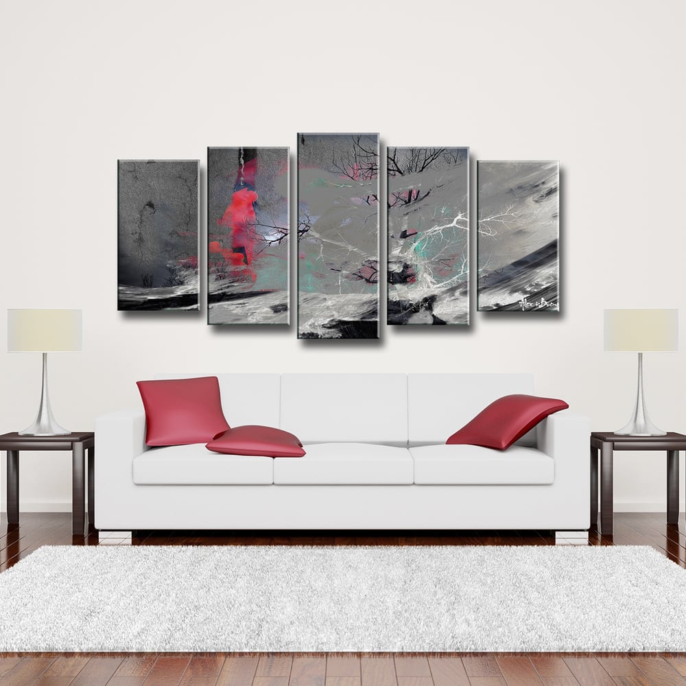 Inkd XVIII' 5-Piece Wrapped Canvas Wall Art Set