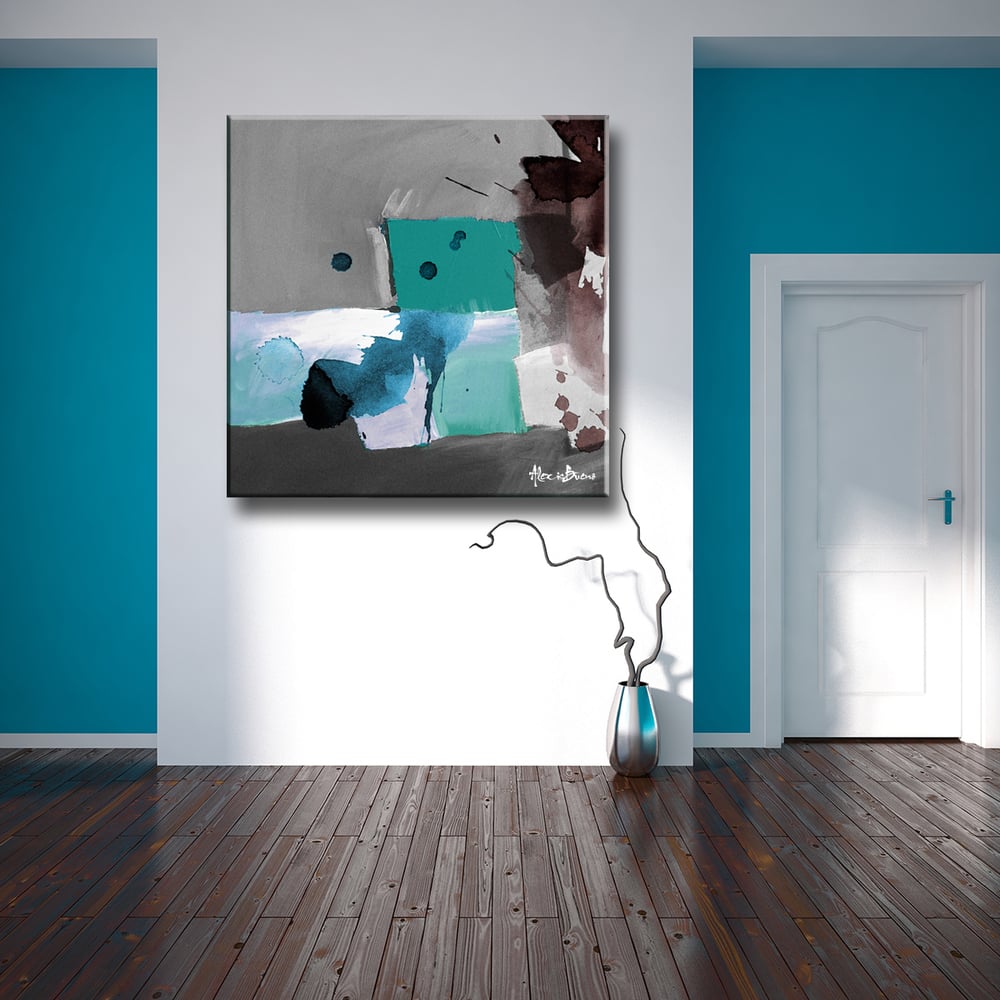 Inkd XVI' Abstract Wrapped Canvas Wall Art