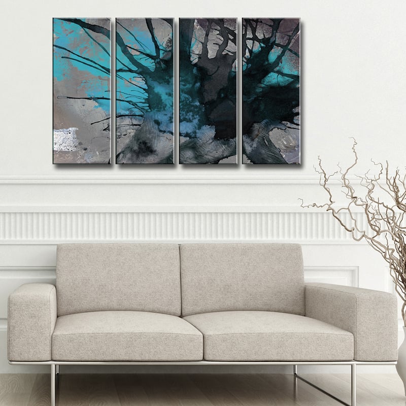Inkd XIII' 4-Piece Wrapped Canvas Wall Art Set