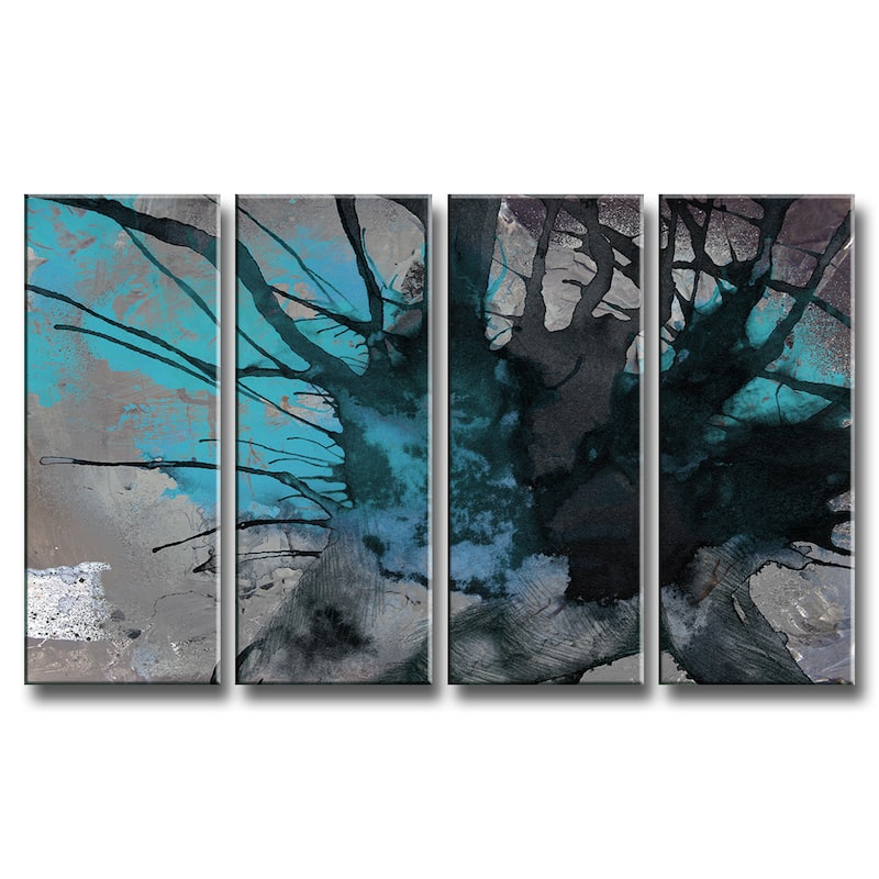 Inkd XIII' 4-Piece Wrapped Canvas Wall Art Set
