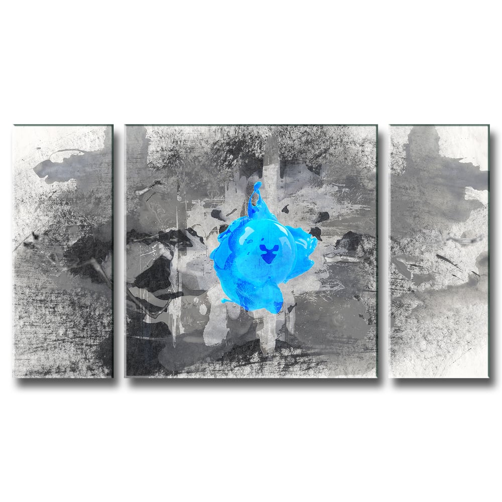 Inkd XI' Abstract Wrapped Canvas Wall Art