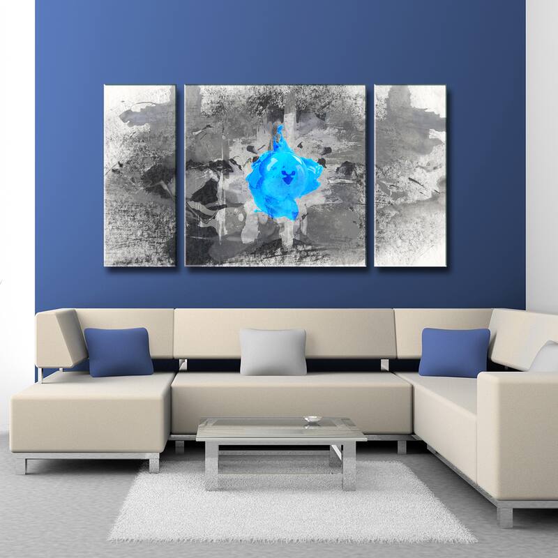 Inkd XI' Abstract Wrapped Canvas Wall Art