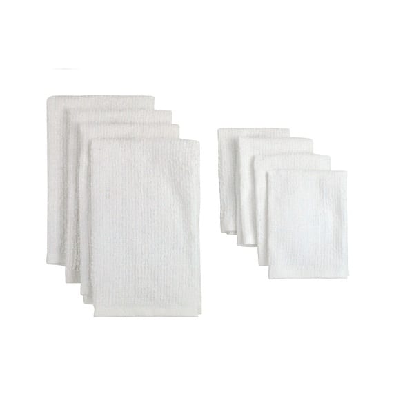 Bar Mop Towels & Dish Cloths - Set of 4
