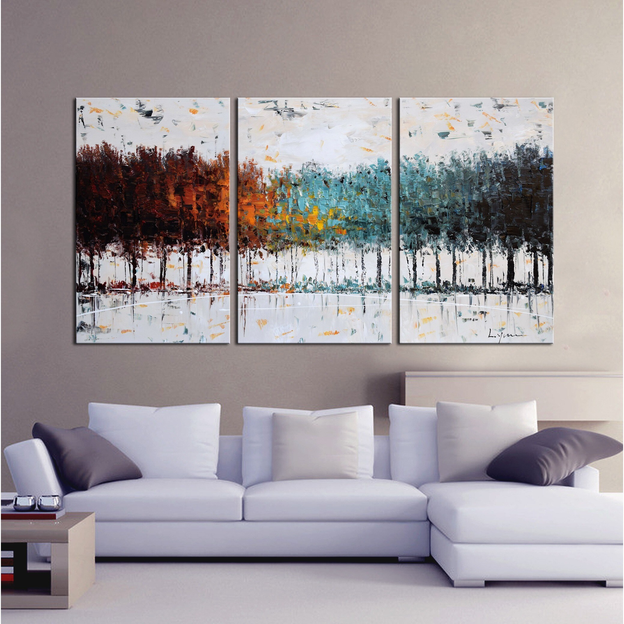 Clay Alder Home The Forest Hand Painted Gallery Wred Canvas Clay Alder Home The Forest X27 Hand Painted Gallery Wred Canvas Art Set