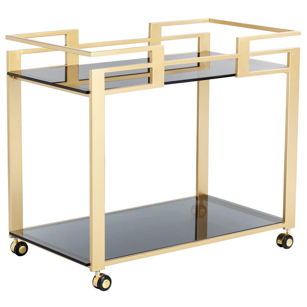 Sunpan 'Ikon' Avondale Bar Cart - Gold