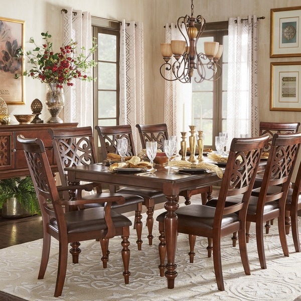 faux leather and metal dining chairs