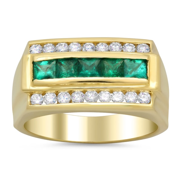 14k Yellow Gold Men