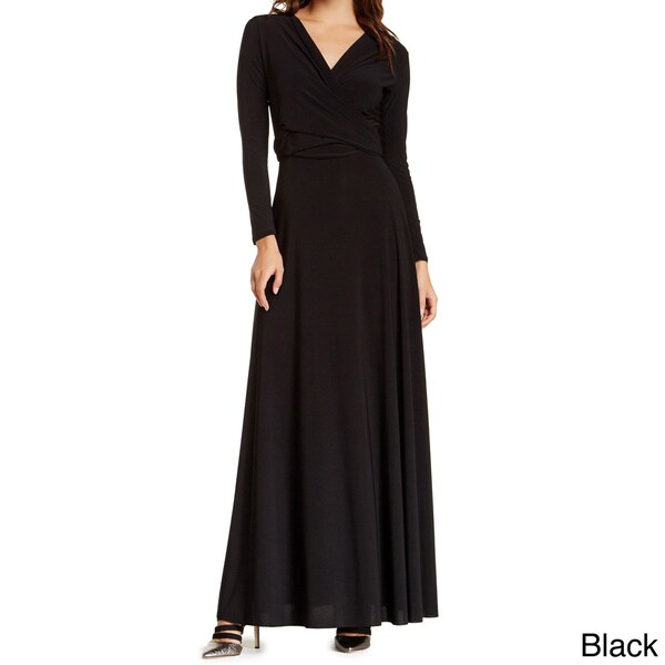 long sleeve party maxi dress