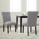 preview thumbnail 1 of 21, Monsoon Sopri Upholstered Armless Parson Dining Chairs (Set of 2)