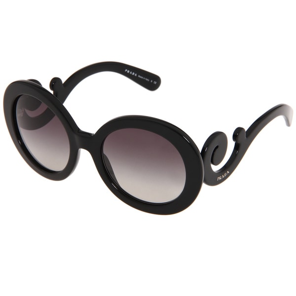 Prada - Prada Minimal Baroque - Talc Black Cocoa Round Sunglasses - Prada  Collection - Sunglasses - Prada Eyewear - Avvenice