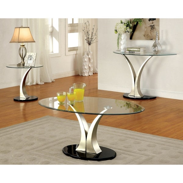 glass top side tables for living room