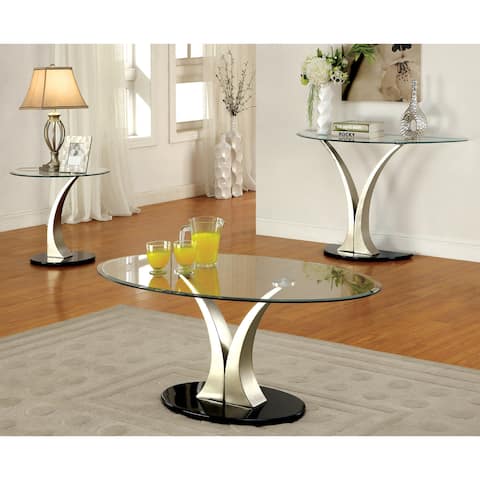 Furniture of America Wuct Modern Grey 48-inch 3-piece Accent Table Set